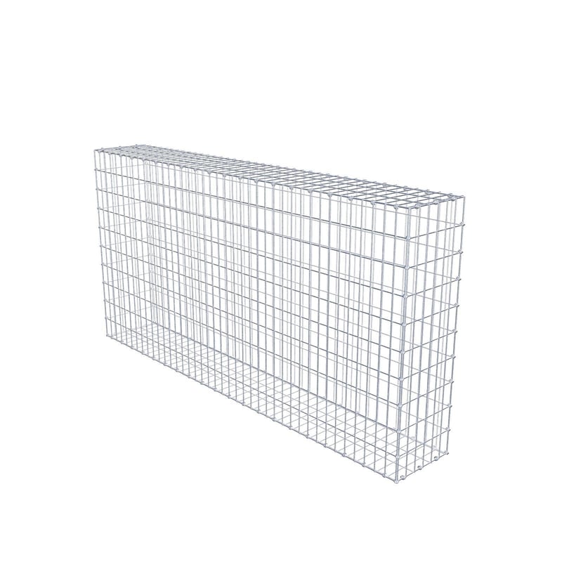 Gabion 200 cm x 100 cm x 30 cm (dł. x wys. x gł.), rozmiar oczek 5 x 10 cm, pierścień spiralny