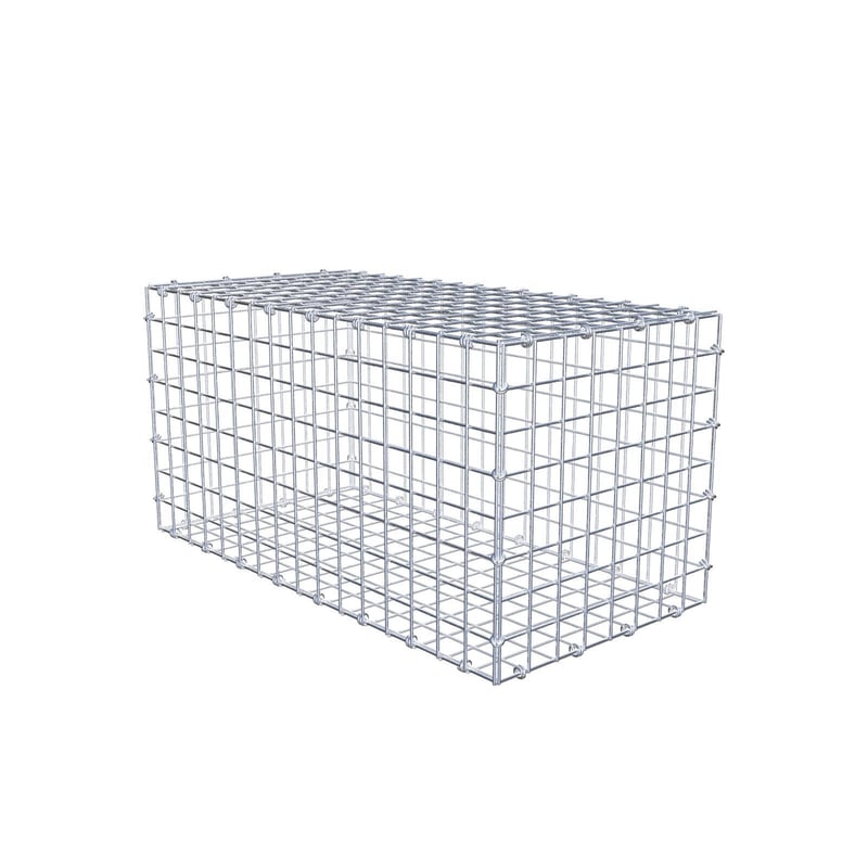 Gabion 80 cm x 40 cm x 40 cm (dł. x wys. x gł.), rozmiar oczek 5 x 5 cm, pierścień spiralny