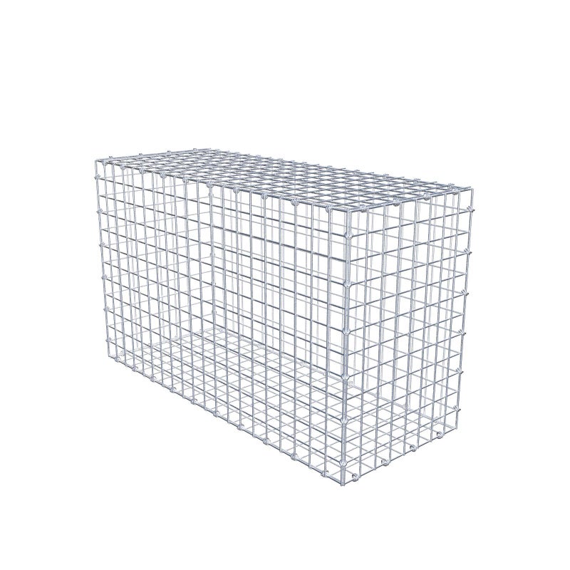 Gabion 100 cm x 60 cm x 40 cm (dł. x wys. x gł.), rozmiar oczek 5 x 5 cm, pierścień spiralny