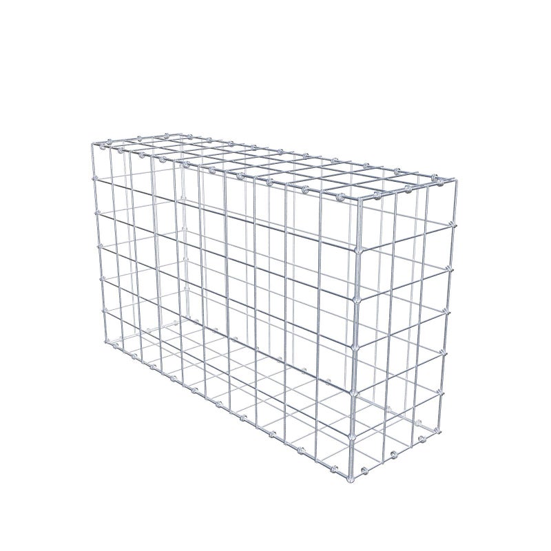 Gabion 100 cm x 60 cm x 30 cm (dł. x wys. x gł.), rozmiar oczek 10 x 10 cm, pierścień spiralny