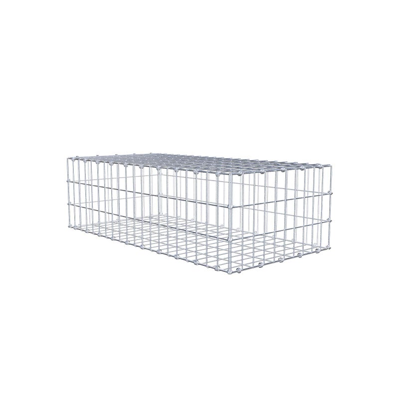 Gabion 100 cm x 30 cm x 50 cm (dł. x wys. x gł.), rozmiar oczek 5 x 10 cm, pierścień spiralny