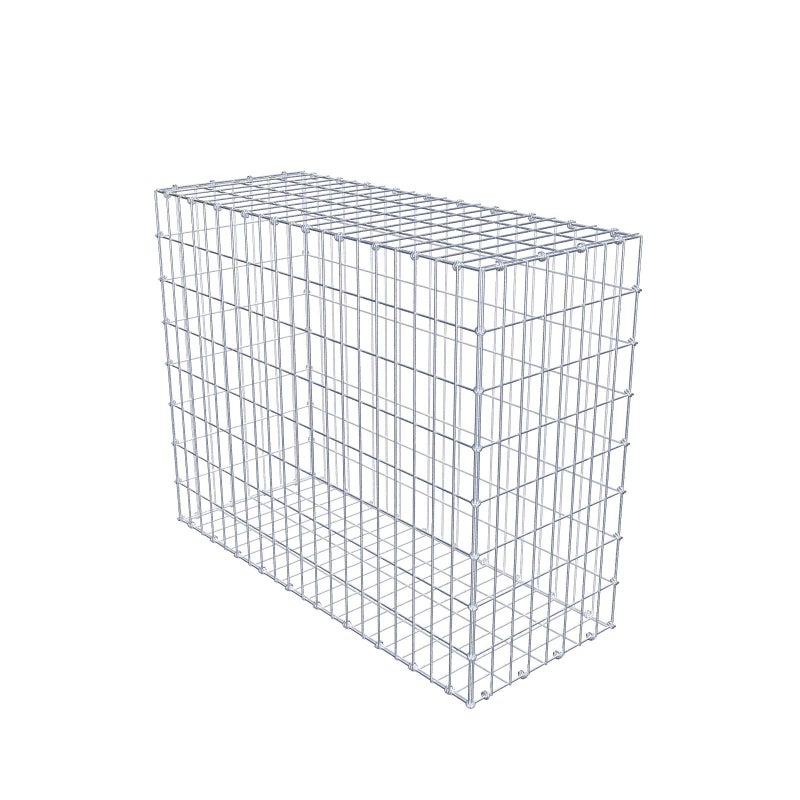 Gabion 100 cm x 80 cm x 40 cm (dł. x wys. x gł.), rozmiar oczek 5 x 10 cm, pierścień spiralny