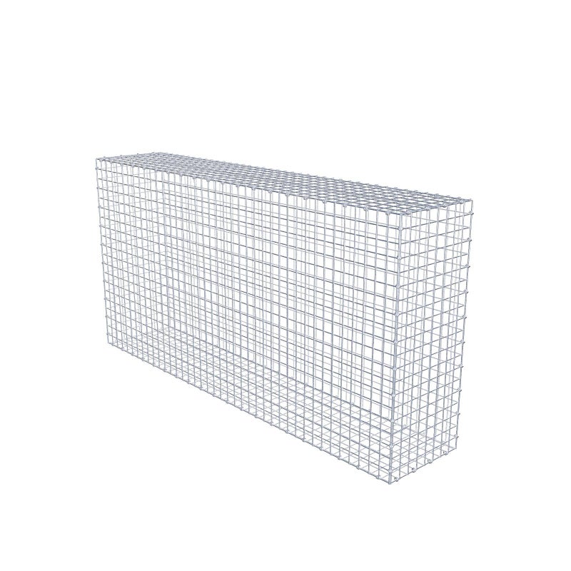 Gabion 200 cm x 100 cm x 40 cm (dł. x wys. x gł.), rozmiar oczek 5 x 5 cm, pierścień spiralny