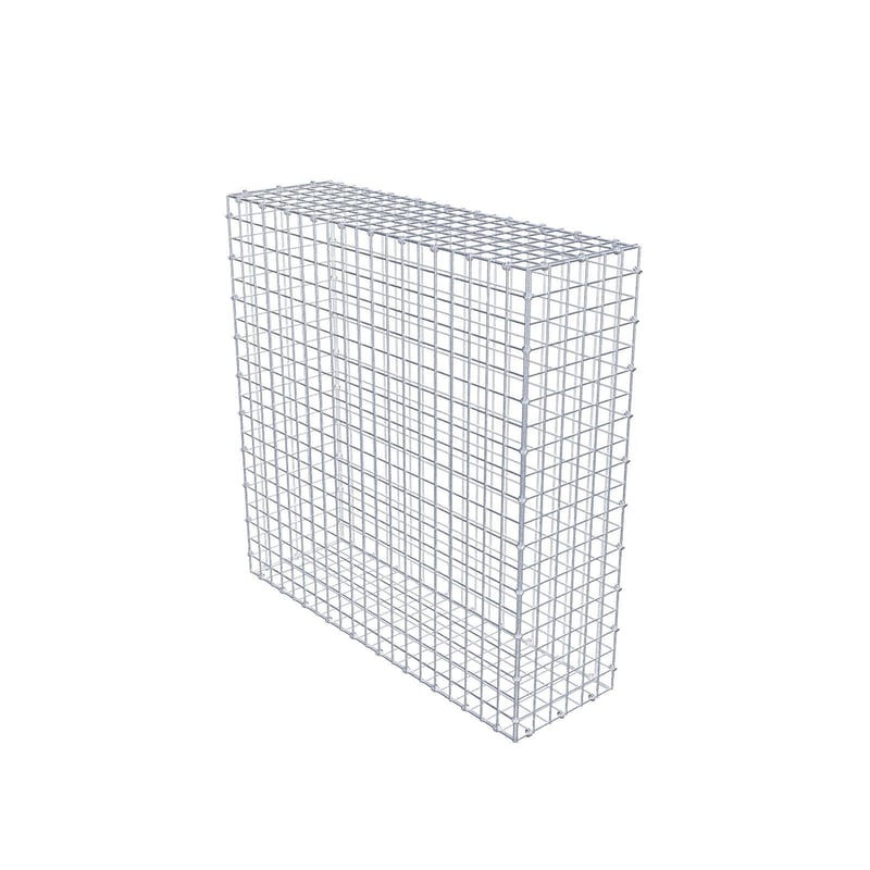 Gabion 100 cm x 100 cm x 30 cm (dł. x wys. x gł.), rozmiar oczek 5 x 5 cm, pierścień spiralny