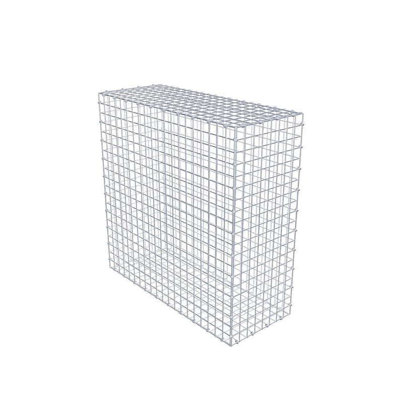 Gabion 100 cm x 100 cm x 40 cm (dł. x wys. x gł.), rozmiar oczek 5 x 5 cm, pierścień spiralny