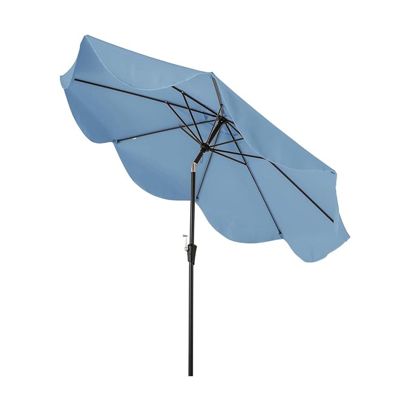 Parasol Ogrodowy Zewnętrzny 280 cm, Parasol z Podwójnym Baldachimem i Korbką, Parasol z Regulacją Nachylenia do Patio, Tarasu lub Balkonu
