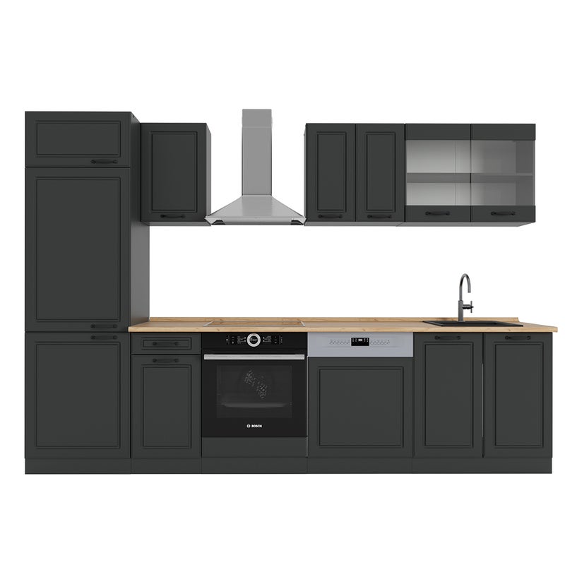 Vicco Aneks kuchenny R-Line, Antracytowy dom wiejski/antracyt, 300 cm , BP Dąb