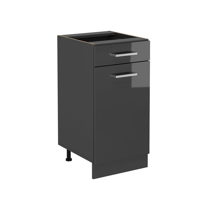 Vicco Szafka dolna do kuchni R-Line, Antracyt wysoki połysk, 40 cm bez blatu roboczego