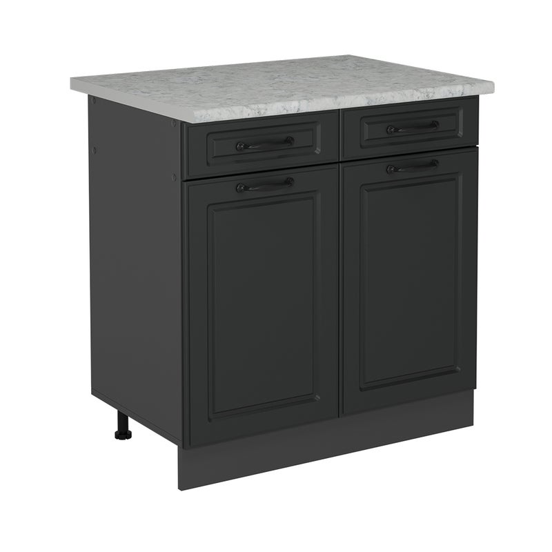 Vicco Szafka dolna do kuchni R-Line, Antracytowy domek wiejski, 80 cm BR Marmur