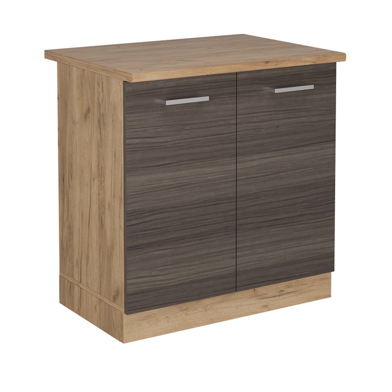 Vicco Szafka pod zlew R-Line, Szlachetna szarość, 80 cm , BP Dąb