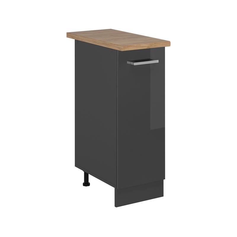 Vicco Szafka apteczna R-Line, Antracyt wysoki połysk, 30 cm , BP Dąb