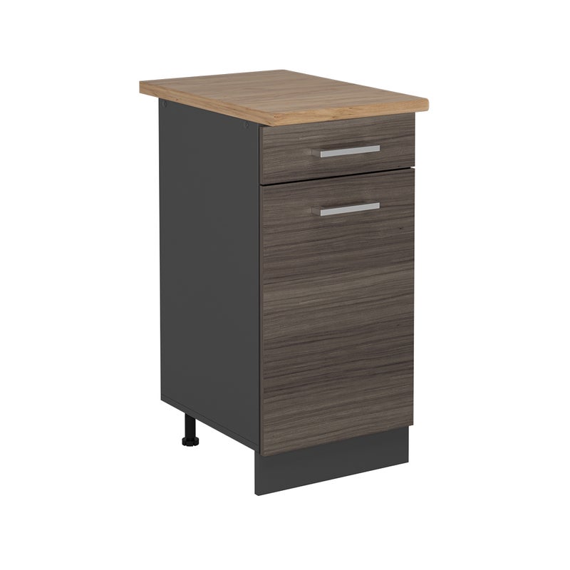 Vicco Szafka dolna do kuchni R-Line, Szlachetna szarość, 40 cm , BP Dąb