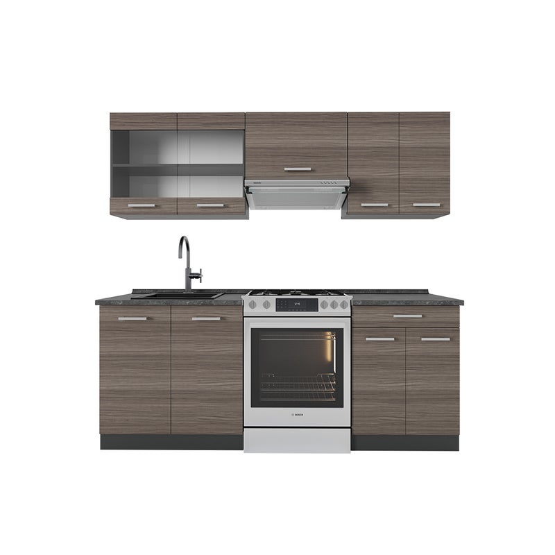 Vicco Aneks kuchenny R-Line, Szlachetny szary/antracyt, 200 cm , BP Antracyt