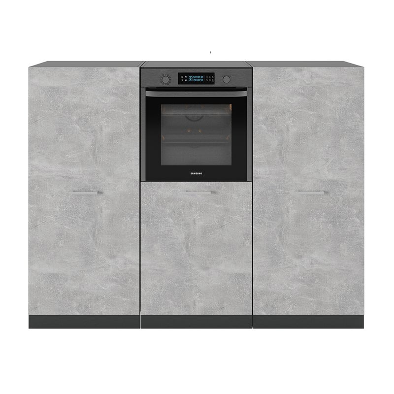 Vicco Blok kuchenny R-Line, Beton/antracyt, 180 cm bez blatu roboczego