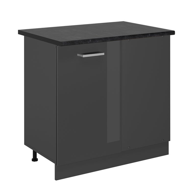 Vicco Szafka narożna R-Line, Antracyt wysoki połysk, 86 cm , BP Antracyt