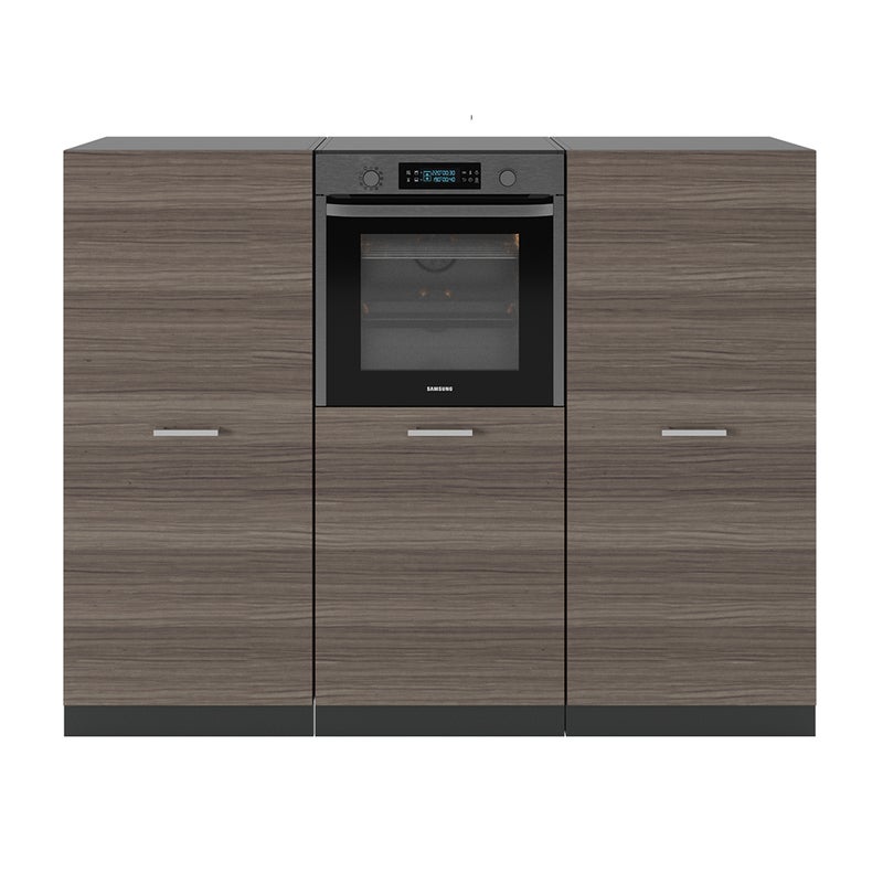 Vicco Blok kuchenny R-Line, Szlachetny szary/antracyt, 180 cm bez blatu roboczego