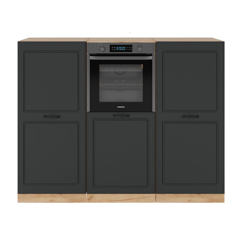 Vicco Blok kuchenny R-Line, Antracytowy dom wiejski/złoty dąb, 180 cm bez blatu roboczego