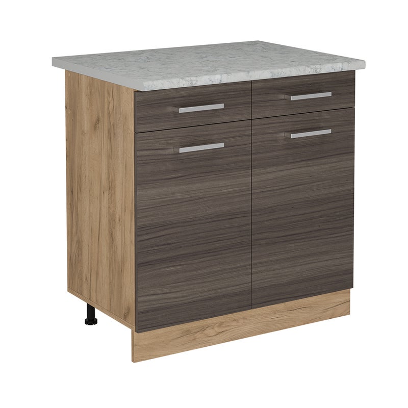 Vicco Szafka dolna do kuchni R-Line, Szlachetna szarość, 80 cm BR Marmur