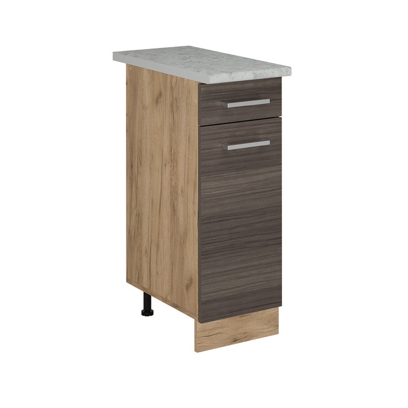 Vicco Szafka dolna do kuchni R-Line, Szlachetna szarość, 30 cm BR Marmur