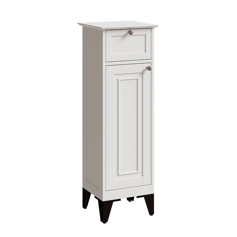 Vicco Szafka łazienkowa Vanity, Biały, 32 x 92 cm z szufladą