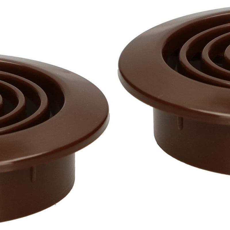 Kratka osłona wentylacyjna okrągła mini fi 45 mm 2 szt. - Kolor brązowy - KOTARBAU