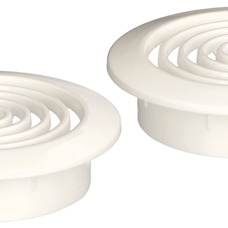 Kratka osłona wentylacyjna okrągła mini fi 45 mm 2 szt. - Kolor biały - KOTARBAU