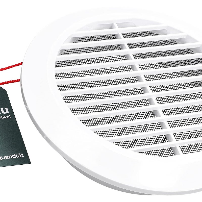 Kratka wentylacyjna okrągła z siatką fi150 plastik - KOTARBAU