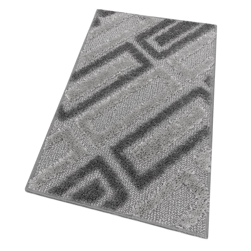 Mata łazienkowa 50x110 Cm Nowoczesny Miękki Absorbent Antypoślizgowy Zmywalny Szary