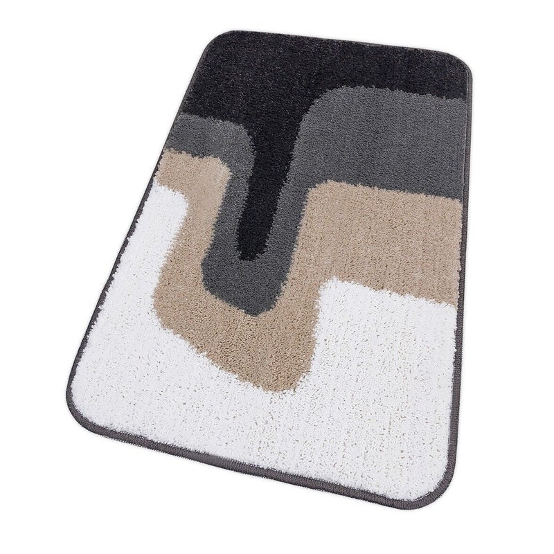 Mata łazienkowa 50x110 Cm Dywanik Przyłóżkowy Gładkie Włosy Miękki Absorbent Antypoślizgowy Zmywalny Szary
