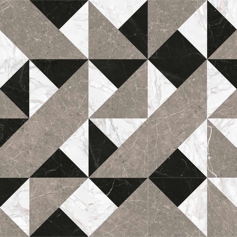 Dywanik winylowy Imperium 80x300 cm - PVC antypoślizgowy, winylowy dywanik do kuchni lub salonu, zmywalny, geometryczny styl