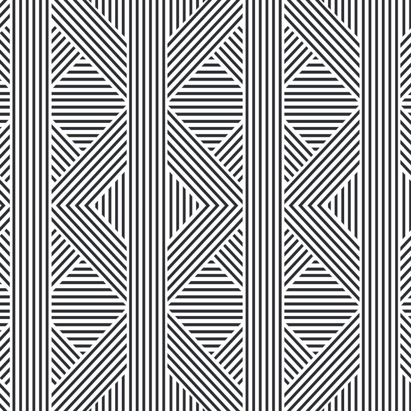 Dywan winylowy Zigzag Zen 133x200 cm - antypoślizgowy dywan PVC do kuchni lub salonu, zmywalny, w geometrycznym stylu