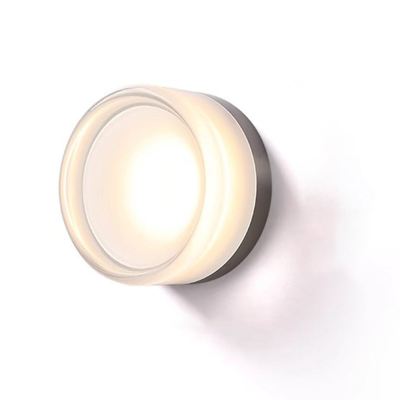 Szklany kinkiet, nowoczesny i minimalistyczny design, idealny do hoteli, pensjonatów, sypialni, dekoracyjny kinkiet - Biały 6000k