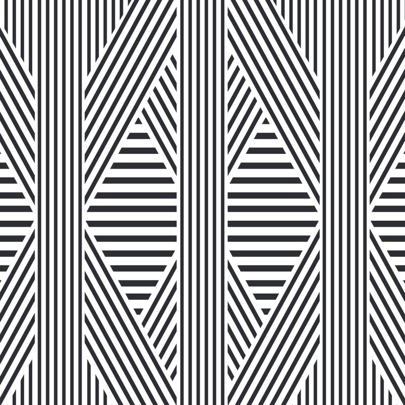 Winylowy dywan Zigzag Zen 66x100 cm - antypoślizgowy dywan z PVC do kuchni lub salonu, zmywalny, geometryczny styl