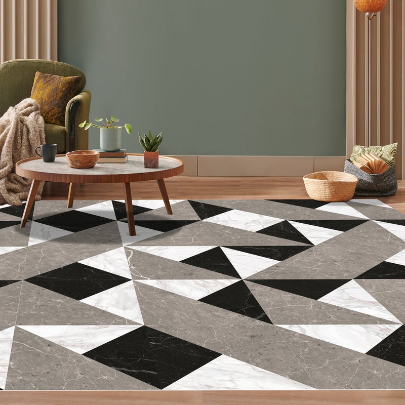Dywan winylowy Imperium 200x266 cm - PVC antypoślizgowy, winylowy dywan do kuchni lub salonu, zmywalny, geometryczny styl
