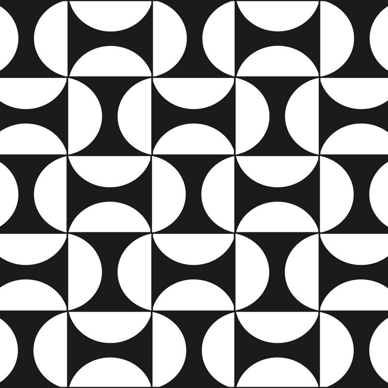 Dywan winylowy Eclipse 66x100 cm - Antypoślizgowy dywan z PVC, winylowy do kuchni lub salonu, zmywalny, w geometrycznym stylu