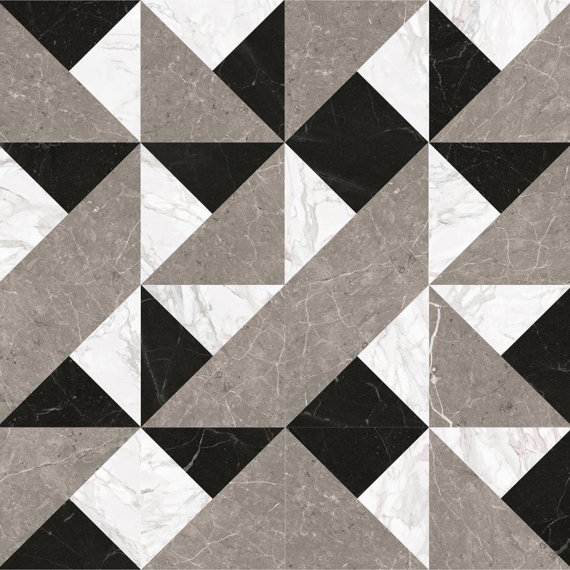 Dywan winylowy Imperium 66x100 cm - antypoślizgowy PVC, winylowy do kuchni lub salonu, zmywalny, geometryczny styl