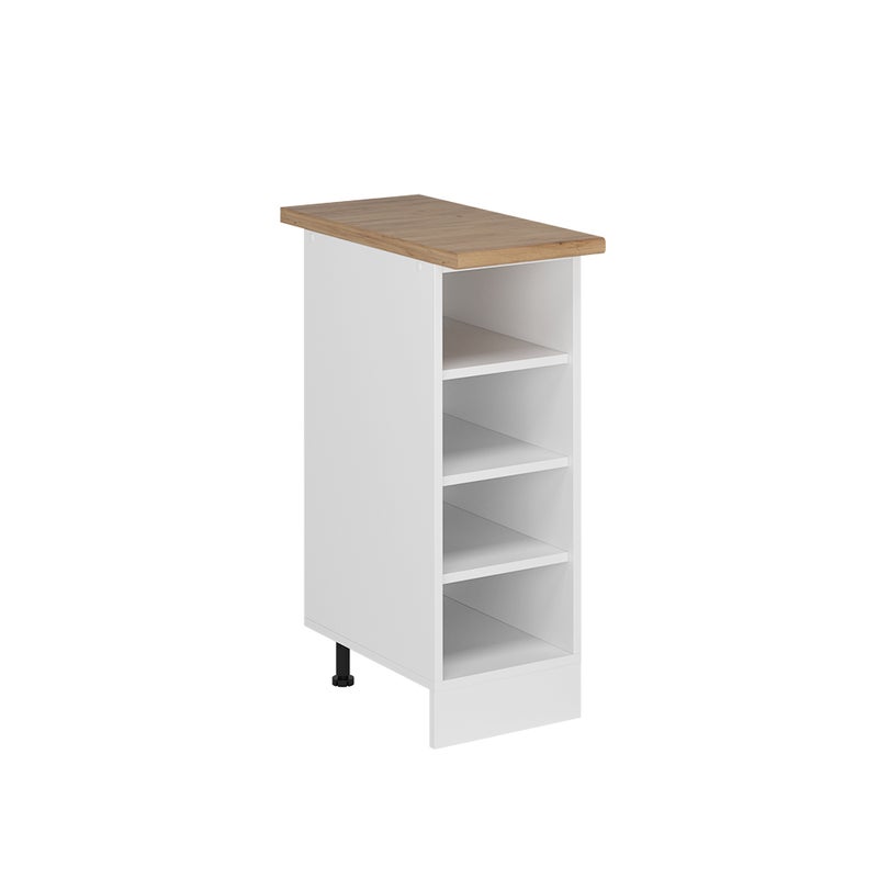 Vicco Półka kuchenna R-Line, Biały, 30 cm , AP Oak