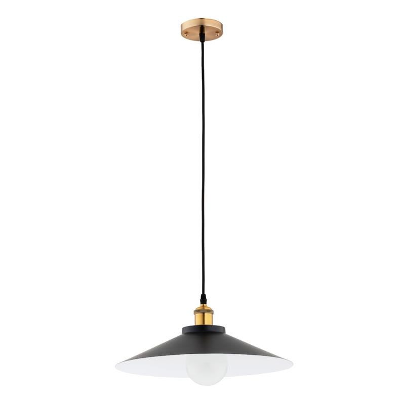 Lampa wisząca Bolero czarno-złota 1xE27x15W wym: 85 x 39,5 x 39,5 cm metal Alfa