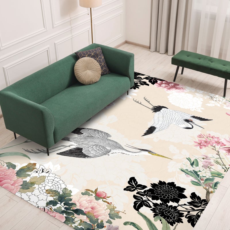 Hanami dywan winylowy 160x240 cm -PVC antypoślizgowy, winylowy dywan do kuchni lub salonu, zmywalny, styl abstrakcyjny