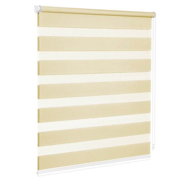 Roleta 100x180 Cm Okno Drzwi Biuro Domowe Zestaw Montażowy Ściana Ramowa Bez Otworów Beżowy