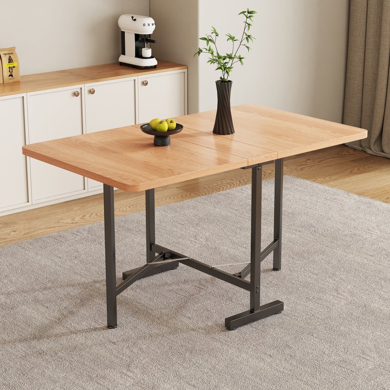 Elegancki-stół jadalny-nowoczesny-minimalistyczny-kolor naturalny-stół rozkładany-120 cm x 80 cm