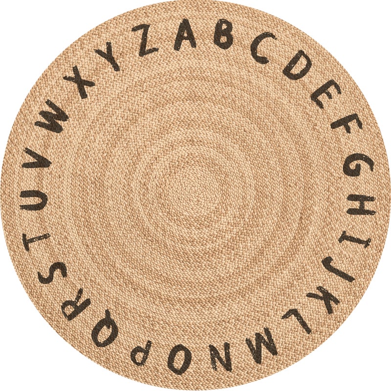 Dywan winylowy dla dzieci Tomás [średnica] 150 cm - Antypoślizgowy PVC, winylowy do pokoju dziecięcego, ognioodporny i zmywalny.