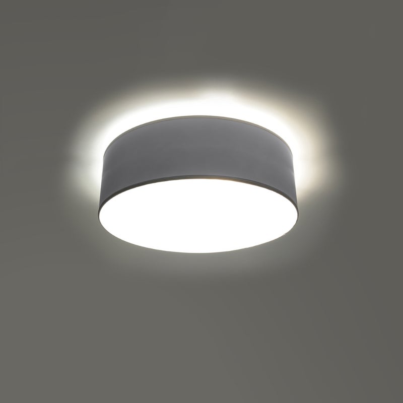 Plafon CERCLE 25 szary LED 3000K - 25x25x11cm Sollux