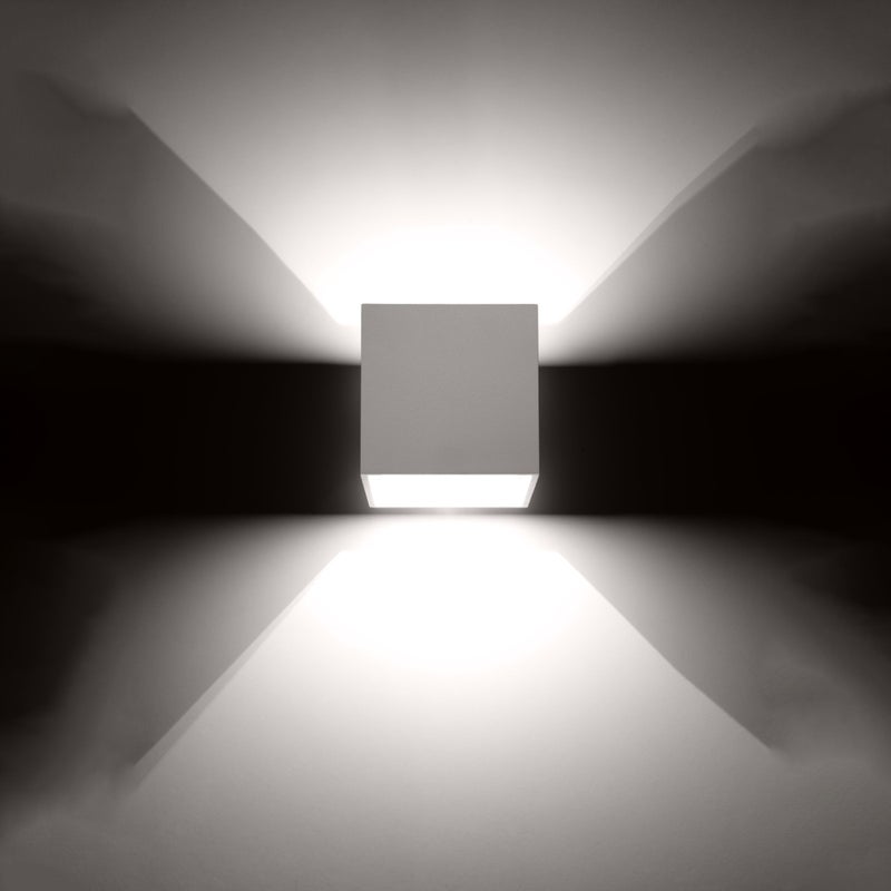 Kinkiet QUADX 1 biały LED 3000K - 10x12x10cm Sollux