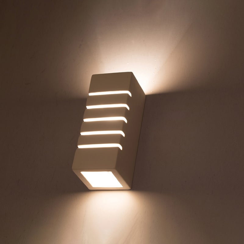 Kinkiet ceramiczny FLAAM LED 3000K - 10.5x10.5x26cm Sollux