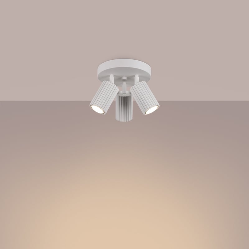 Plafon GLOOW 3P biały LED 3000K - 19.5x19.5x18cm Sollux