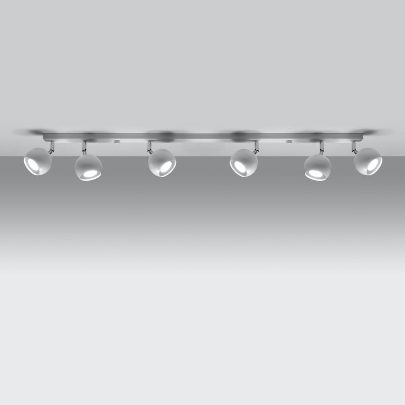 Plafon RAYIS 6L biały LED 3000K - 118x10x16cm Sollux