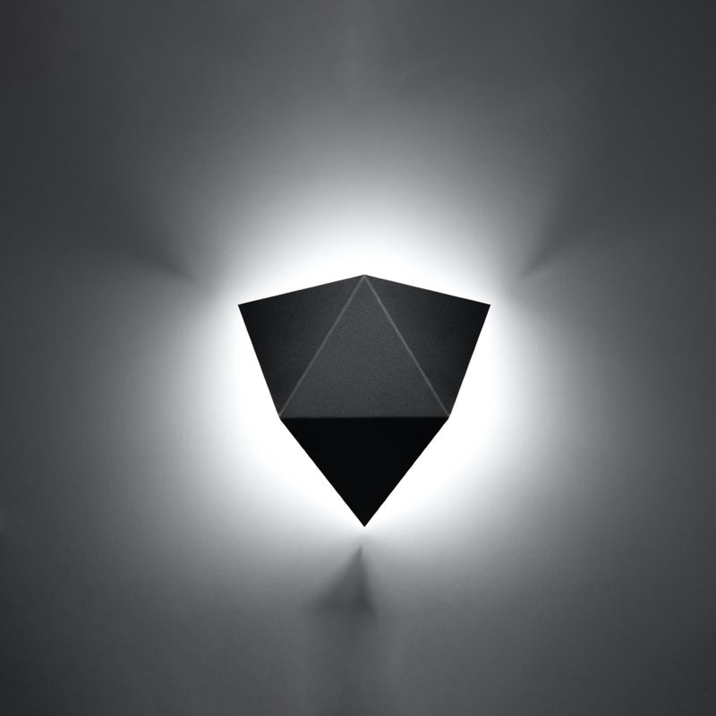 Kinkiet SOLARA czarny LED 3000K - 27x8x25cm Sollux