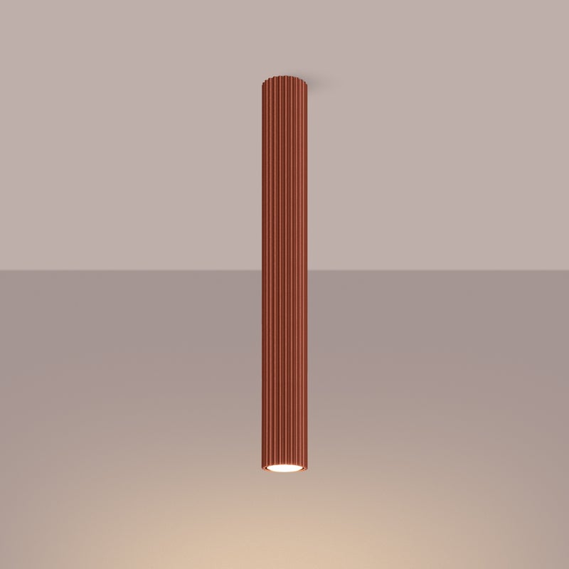 Plafon GLOOW 60 ochra czerwona LED 3000K - 6.5x6.5x60cm Sollux