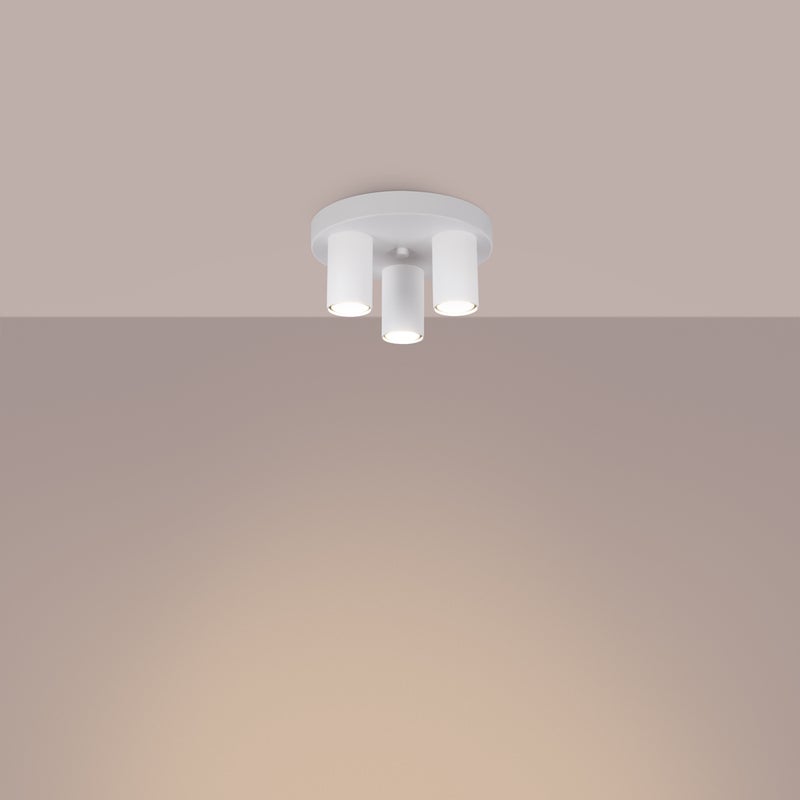 Plafon TORIS 3P biały LED 3000K - 25x25x12cm Sollux